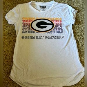 White Green Bay Packers Apparel T Shirt